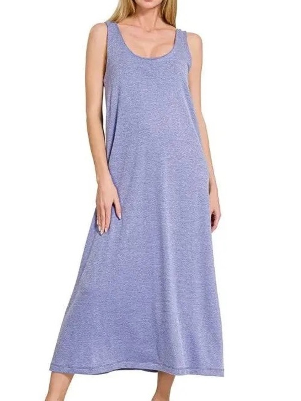 Zenana Outfitters Marlin Twist Strap Sleeveless Maxi Dress